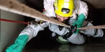 Arbeiten am Seil in Engen Räumen